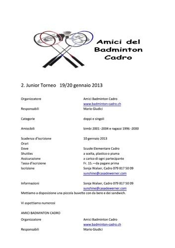 Torneo Cadro 2013